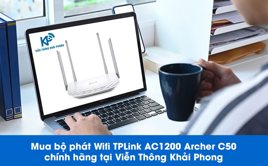 Mua ngay bộ phát Wifi TPLink AC1200 Archer C50 chính hãng