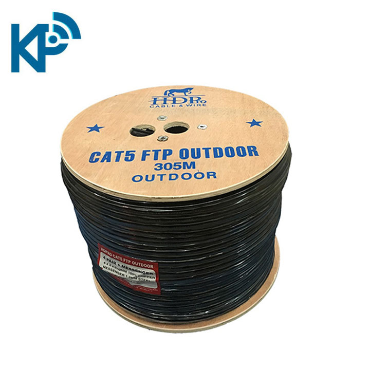 Cáp mạng ngoài trời HDPRO Cat5e FTP chính hãng 1 Cáp mạng ngoài trời HDPRO Cat5e FTP chính hãng
