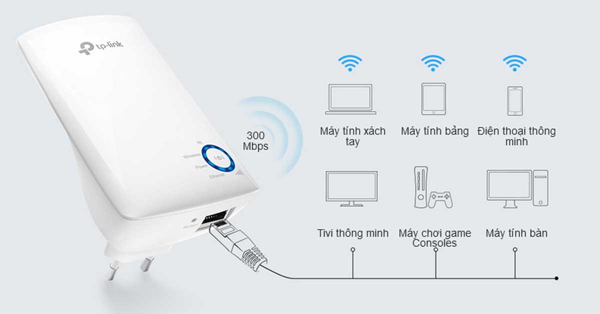 Bộ mở rộng sóng wifi TP-Link TL-WA850RE (Chuẩn N/ 300Mbps/ Ăng-ten ngầm/ 15 User) 9 Bộ mở rộng sóng wifi TP-Link TL-WA850RE (Chuẩn N/ 300Mbps/ Ăng-ten ngầm/ 15 User)