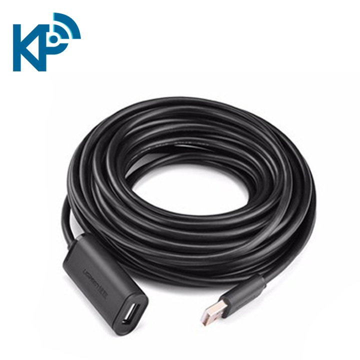 Cáp nối dài USB 2.0 15M Ugreen 10323 mạ vàng, IC khuếch đại 3 Cáp nối dài USB 2.0 15M Ugreen 10323 mạ vàng, IC khuếch đại