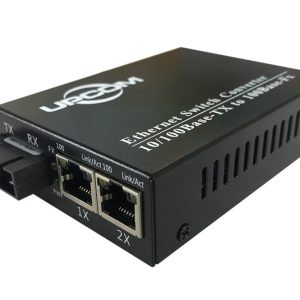 Bộ chuyển đổi quang điện 2 cổng ethernet + 1 cổng quang MC102 Upcom